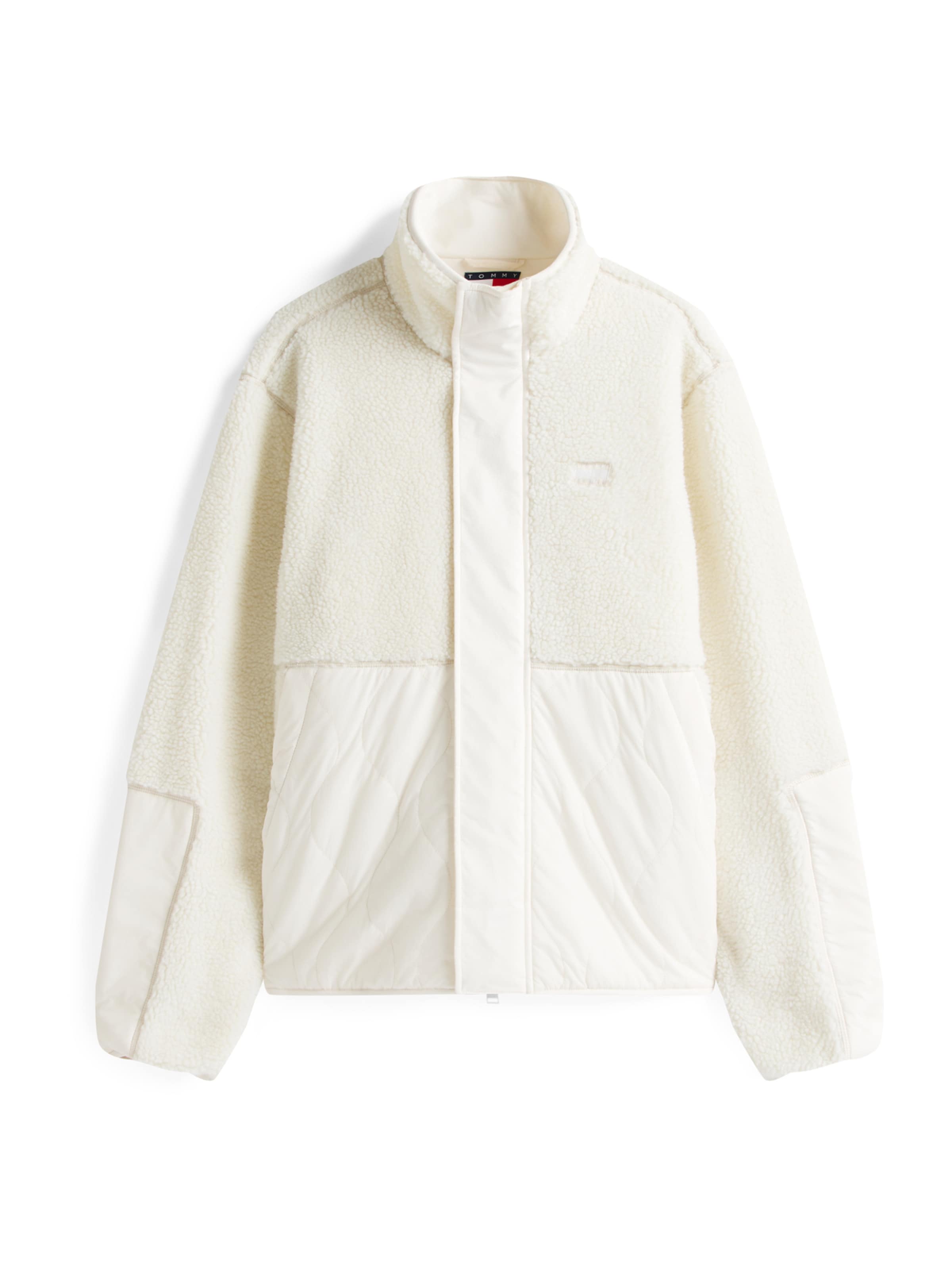 Tommy Jeans Φθινοπωρινό και ανοιξιάτικο μπουφάν 'Essentl' σε λευκό: μπροστά