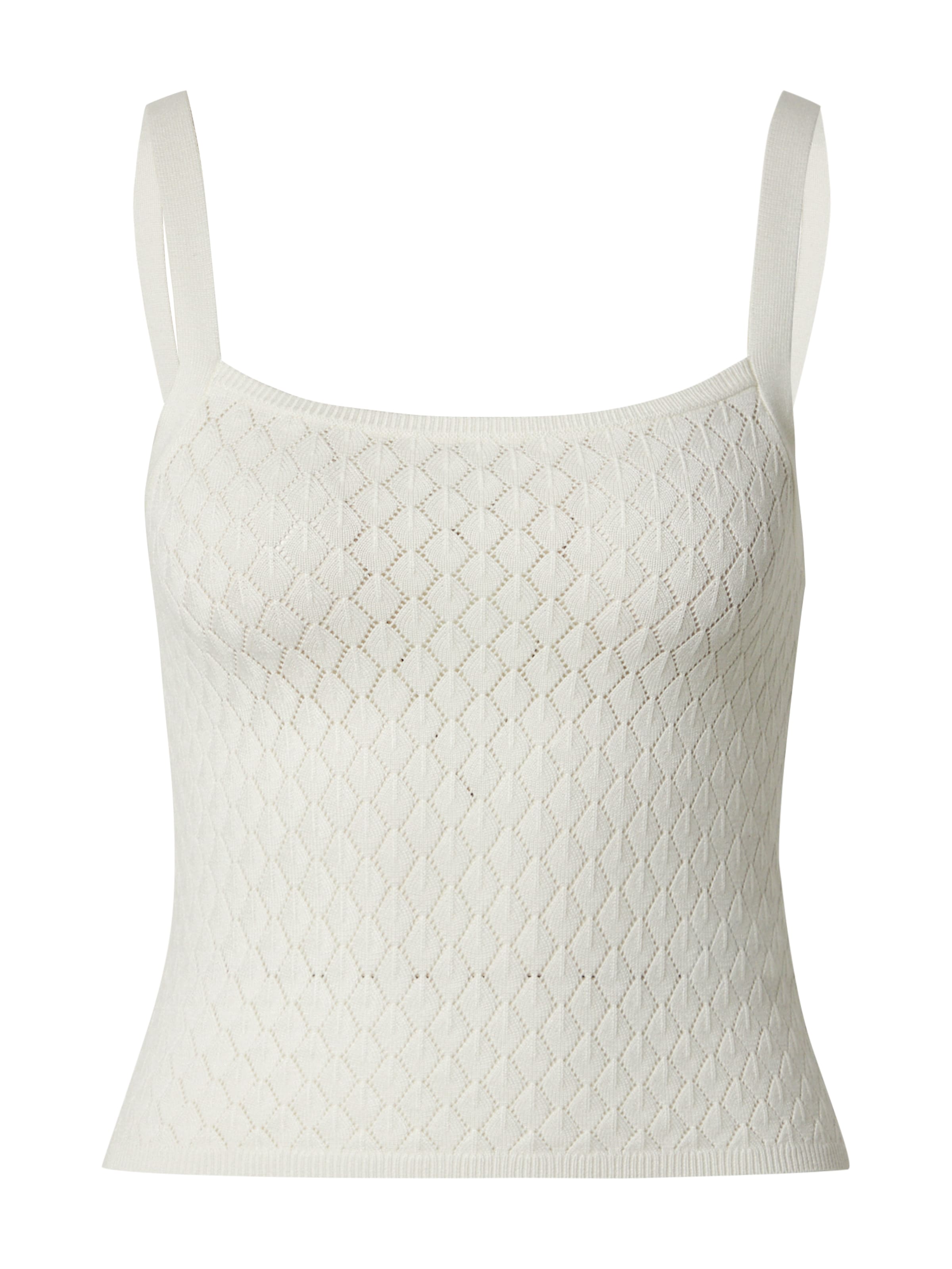 RÆRE by Lorena Rae Knitted top 'Noelle' in White: front