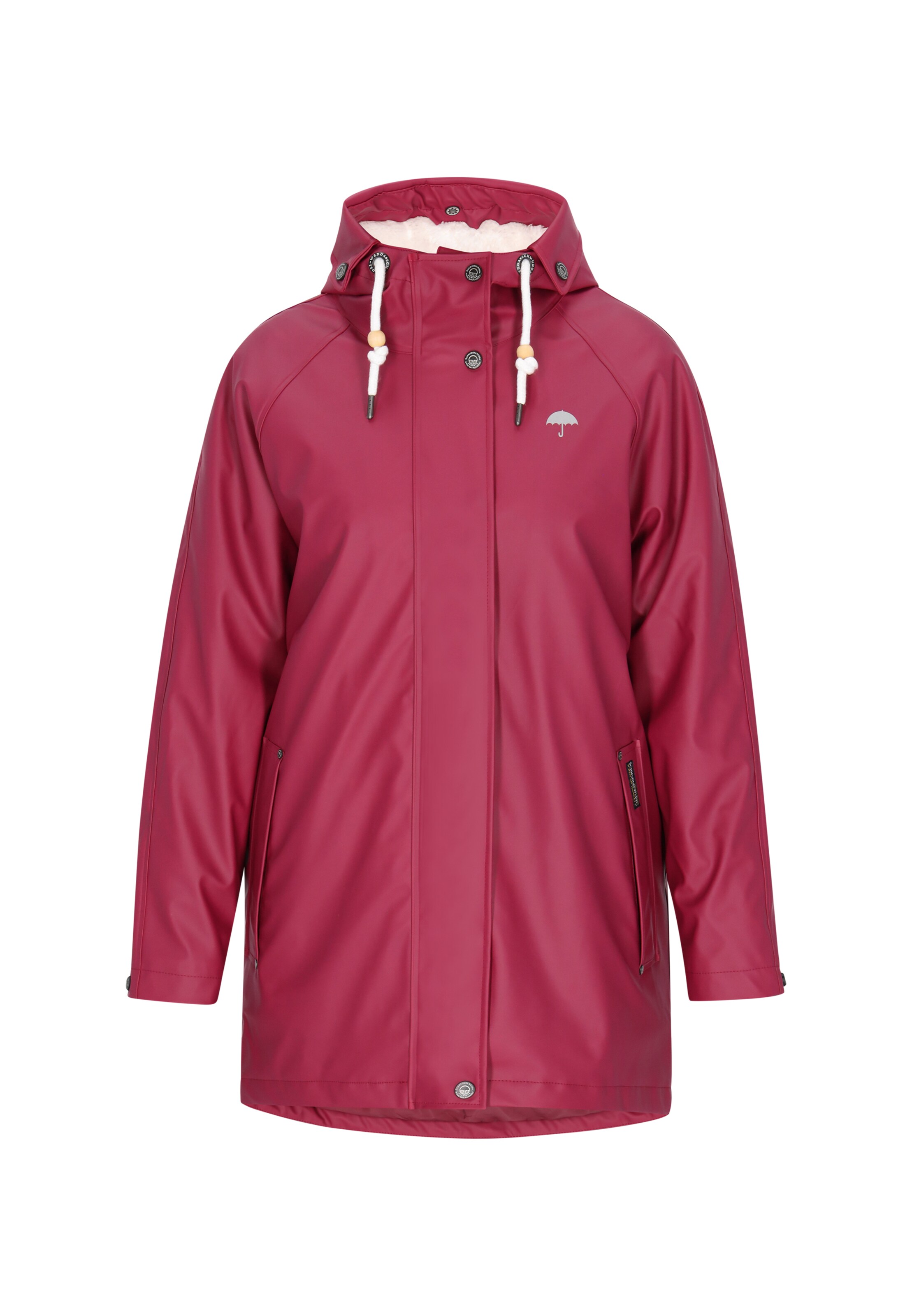 Schmuddelwedda Übergangsjacke in Rot: Vorderseite