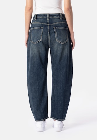 Barrel Jeans 'Yoana Gold' de la Elias Rumelis pe albastru