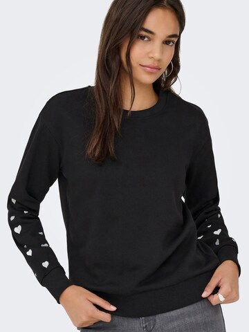JDY Sweatshirt 'JDYParis' in Zwart