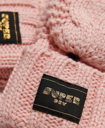 Superdry Vingerhandschoenen in Roze