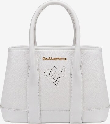 Borsa a spalla 'Borsa a Spalla Donna PVC Gianmarco Venturi con Zip e Cuore' di GianMarco Venturi in bianco: frontale