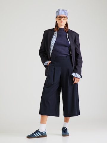 MSCH COPENHAGEN Wide Leg Laskoshousut 'Wilder' värissä sininen
