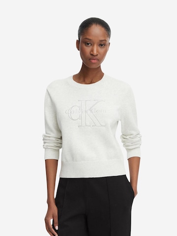 Calvin Klein Jeans Pullover 'LV047G322G' i grå: forside
