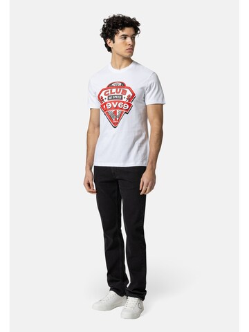 19V69 ITALIA Μπλουζάκι 'Rafael Racing Club' σε λευκό