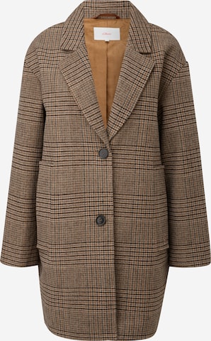 s.Oliver Between-Seasons Coat in Brown: front