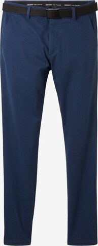 TOM TAILOR DENIM Slimfit Chino in Blauw: voorkant