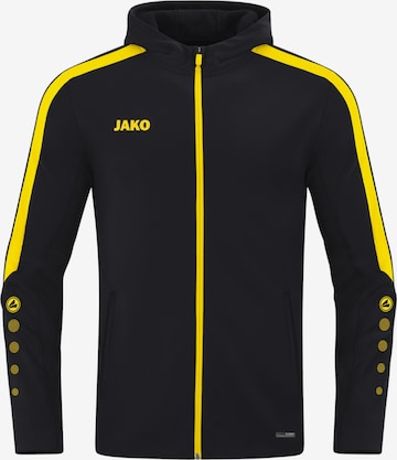 JAKO Sportjacke 'Power' in Schwarz: Vorderseite