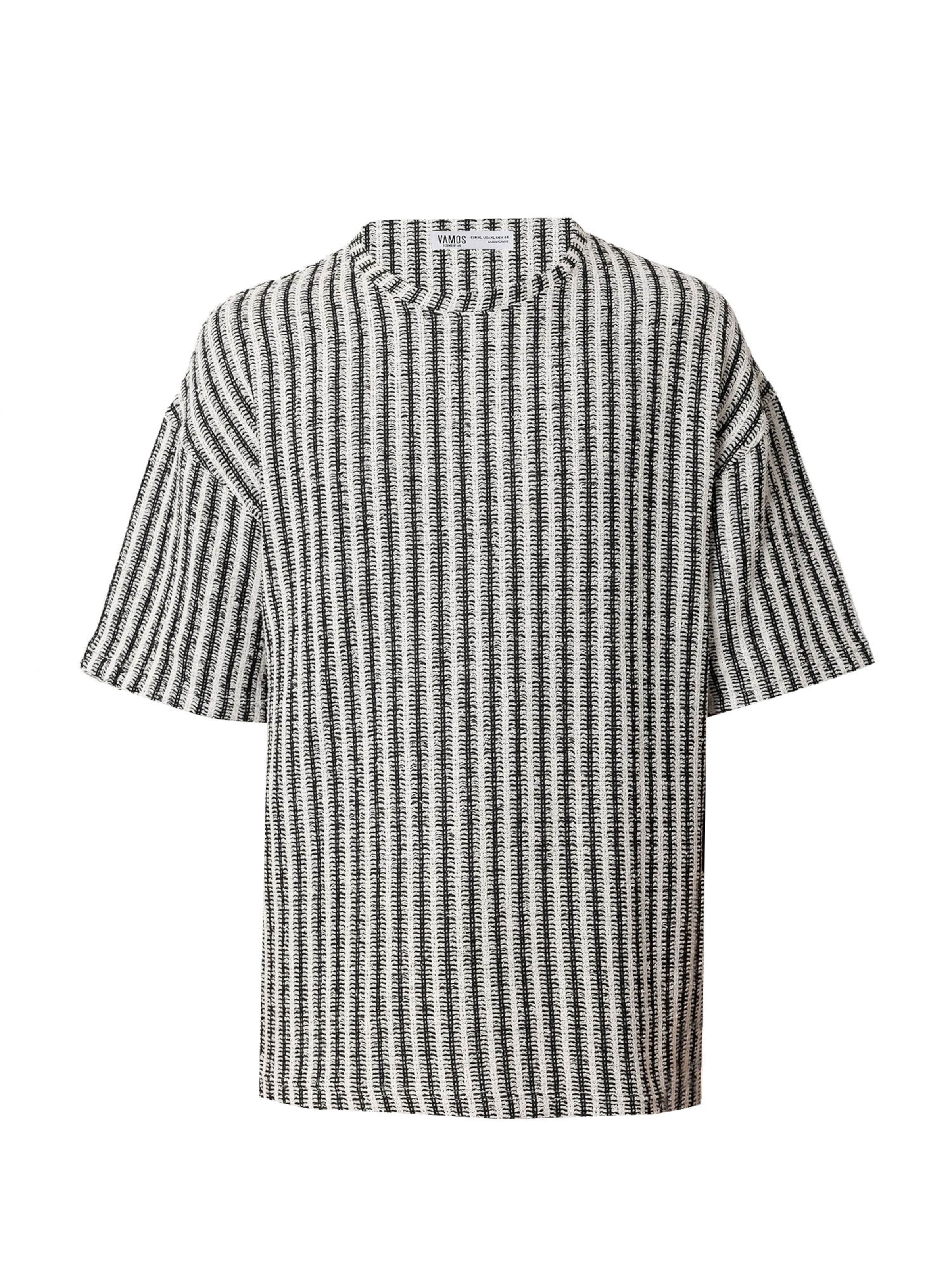 VAMOS CLO Majica &#x27;Loiret&#x27; | črna barva: sprednja stran