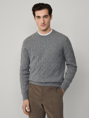 Hackett London Svetr – šedá: přední strana