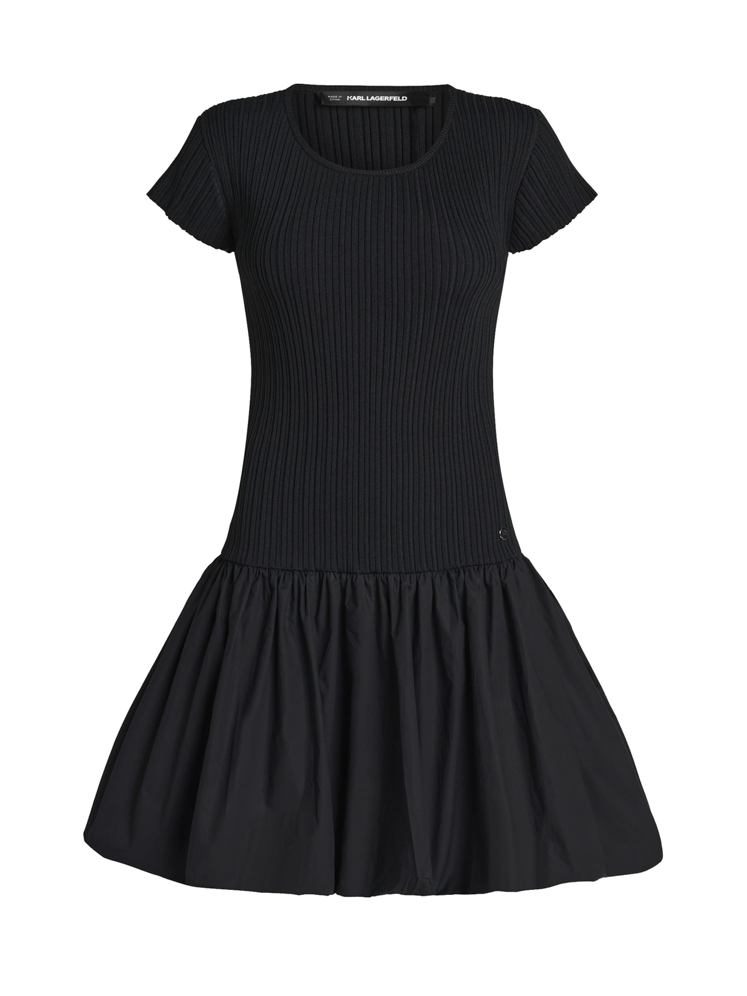 Robe Karl Lagerfeld en noir : devant