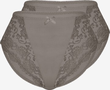 sassa Miederslip 'CLASSIC LACE' 2er Pack in Braun: predná strana