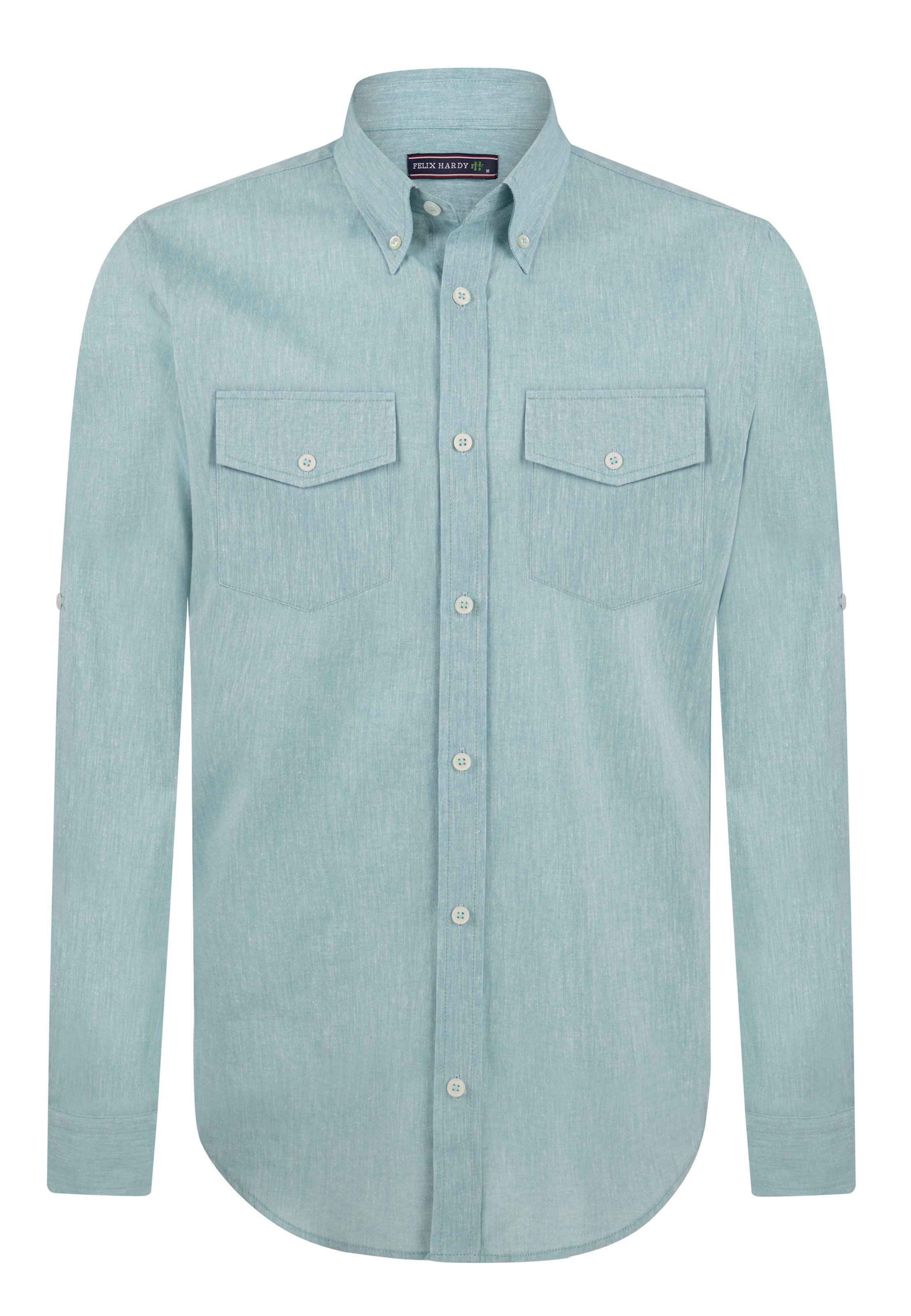 Felix Hardy Regular Fit Hemd in Blau: Vorderseite
