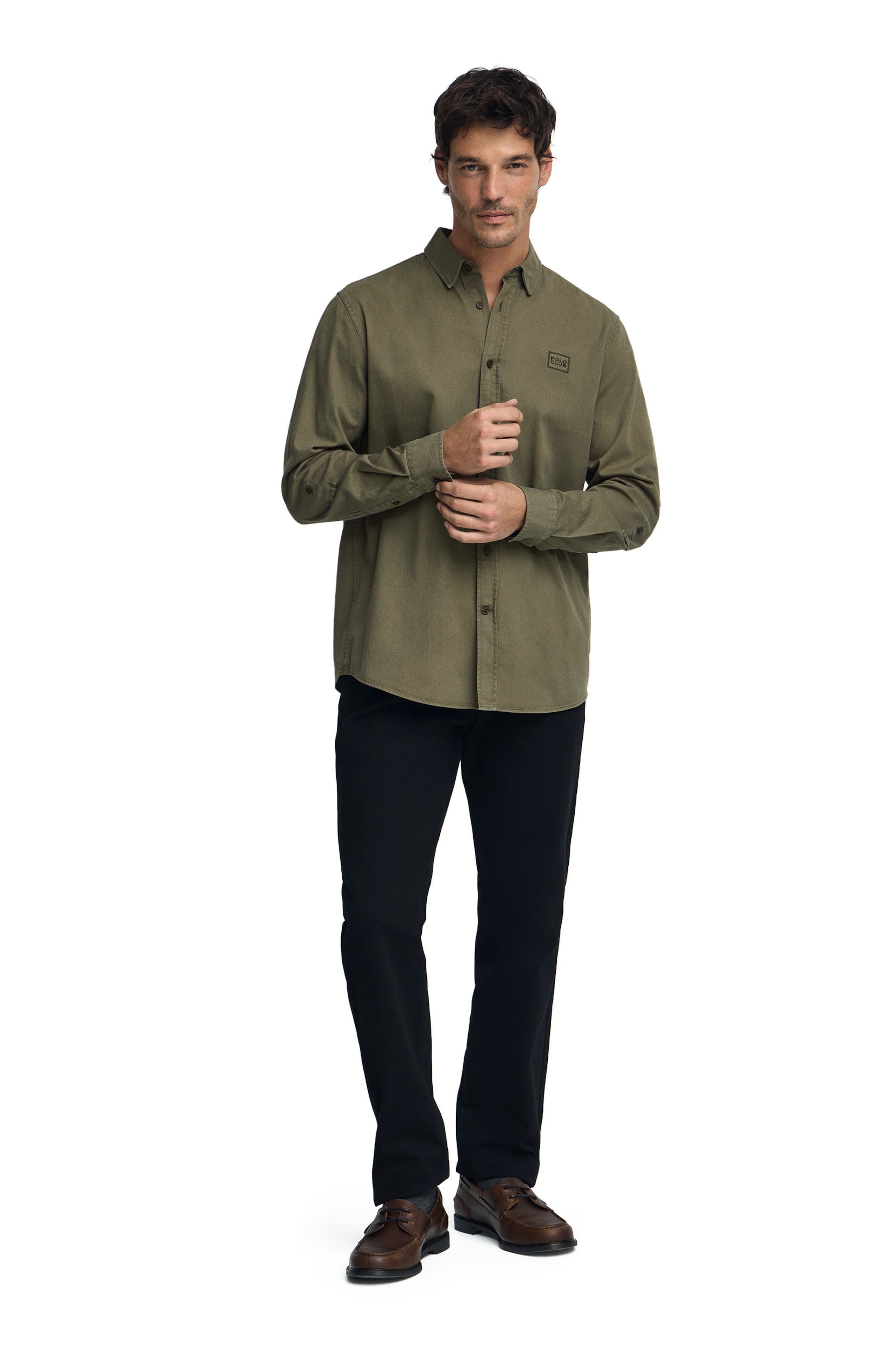 Polo Club Comfort Fit Hemd in Grün