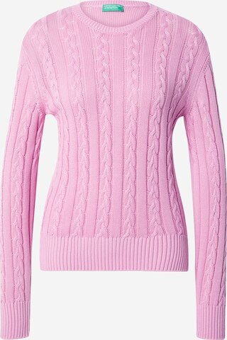 Pullover di UNITED COLORS OF BENETTON in rosa: frontale