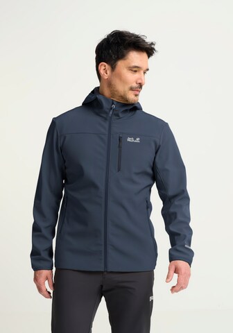 JACK WOLFSKIN Fleece Jacket in Blue: front