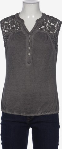 Mandarin Top & Shirt in XS in Grey: front