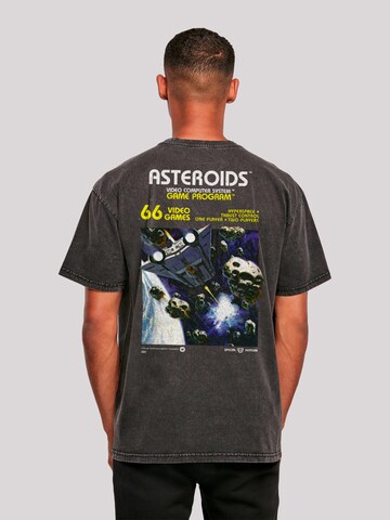 T-Shirt 'Atari Games Logo White Retro Gaming Horizontal' F4NT4STIC en noir