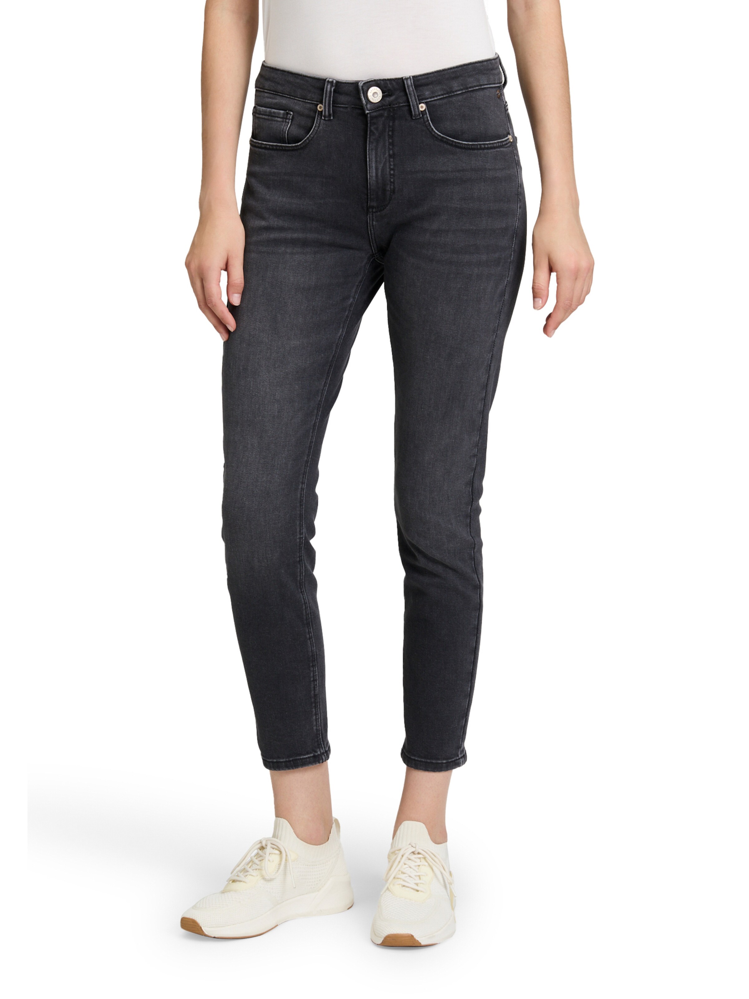 Betty & Co Skinny Jeans in Zwart: voorkant