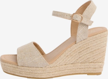 Sandales Friends Like These en beige : devant