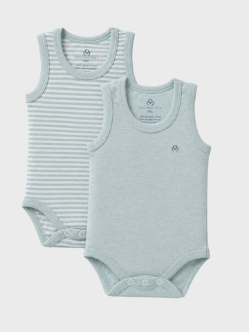 OrganicEra Romper/Bodysuit 'OrganicEra Organic  Baby Sleeveless Bodysuit, 2 pcs Set' in Grey: front