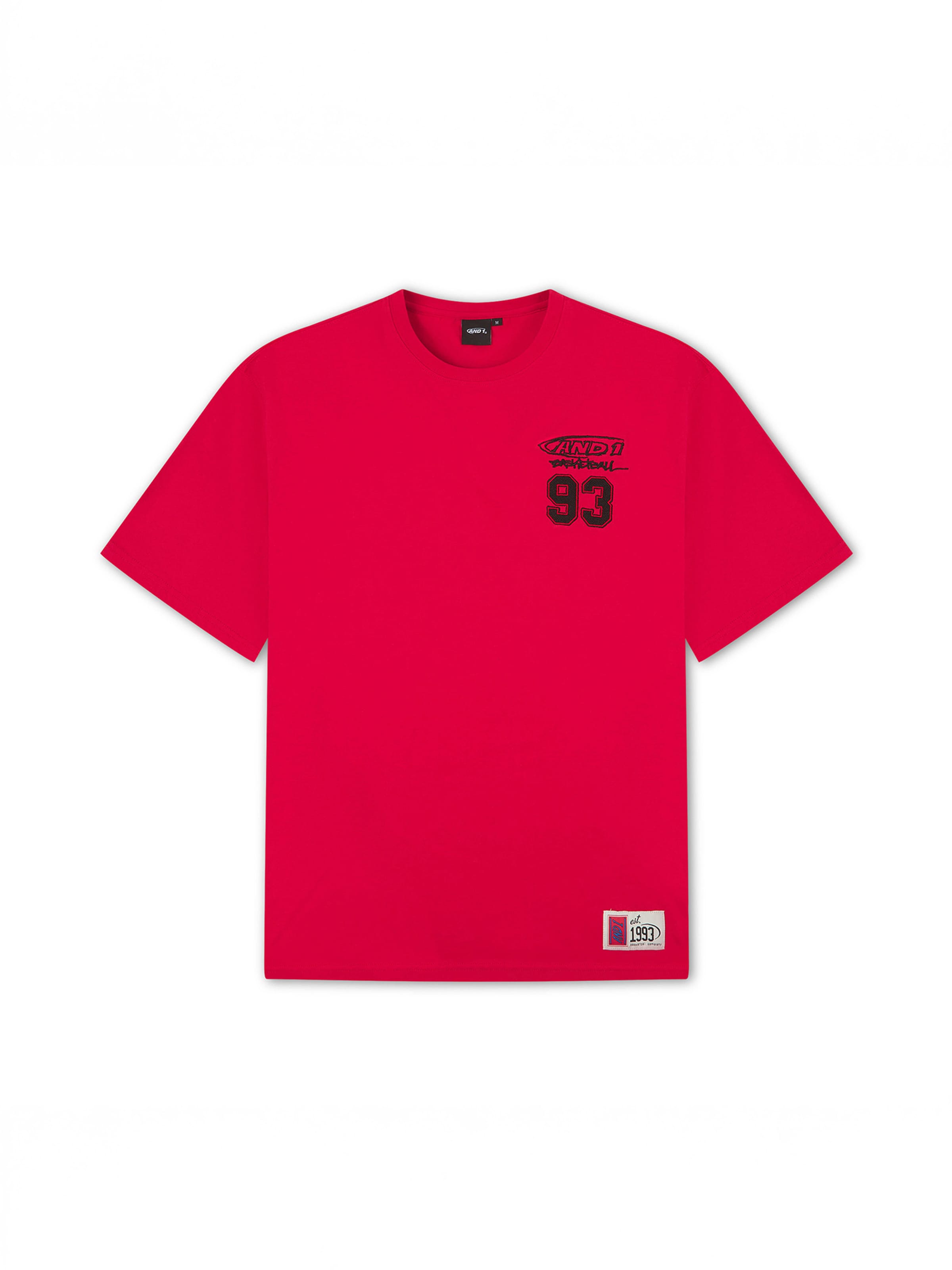 AND1 Shirt in rot, Produktansicht