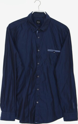 BOSS Button Up Shirt in L in Blue: front