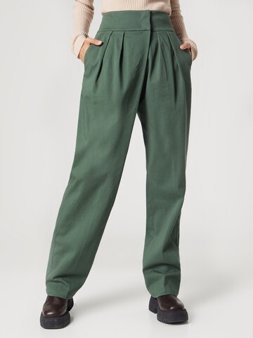 florence by mills exclusive for ABOUT YOU Loosefit Broek 'Viola' in Groen: voorkant