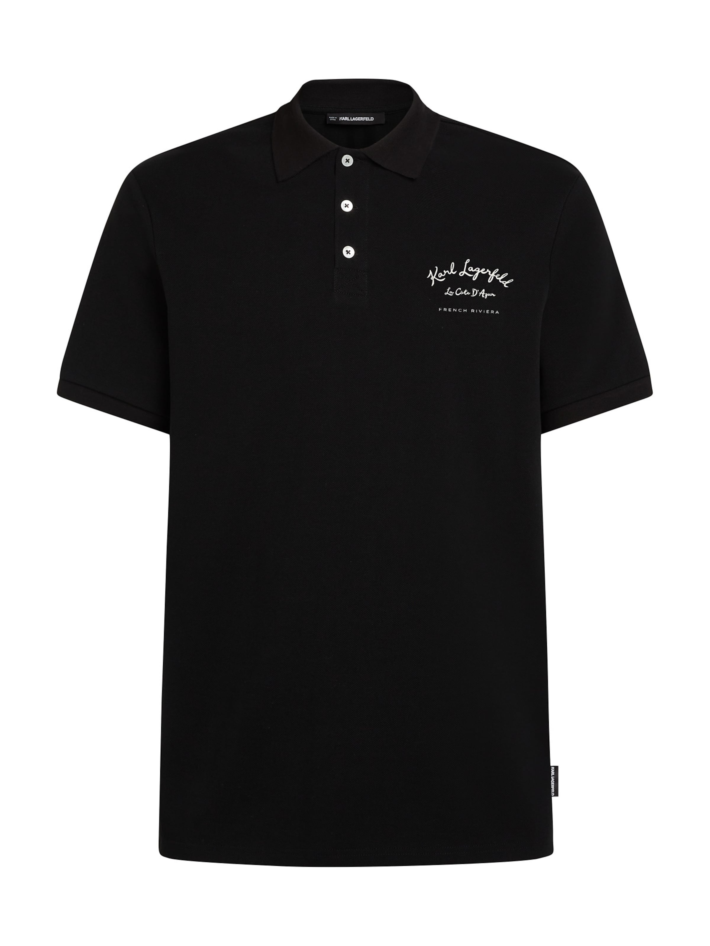 Karl Lagerfeld - Camiseta en negro: frente