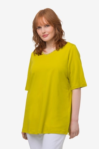 T-shirt Ulla Popken en jaune : devant