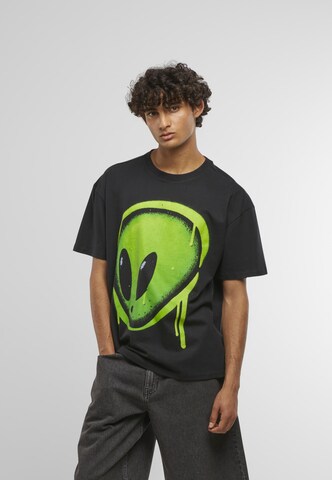 Mister Tee T-Shirt 'Dripping Alien Head' in Schwarz