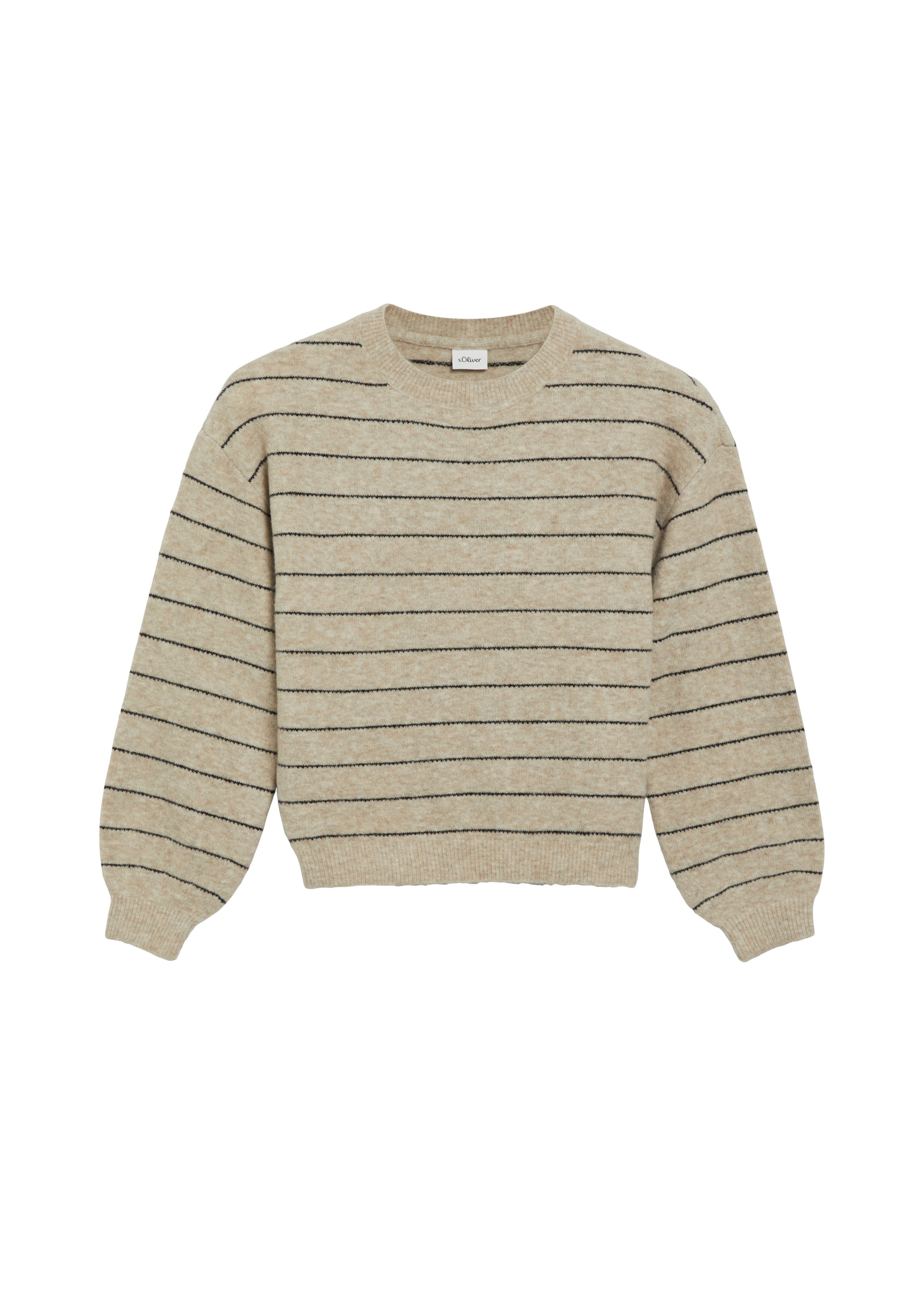 s.Oliver Sweater in 134-140 in Sand / Black, Item view