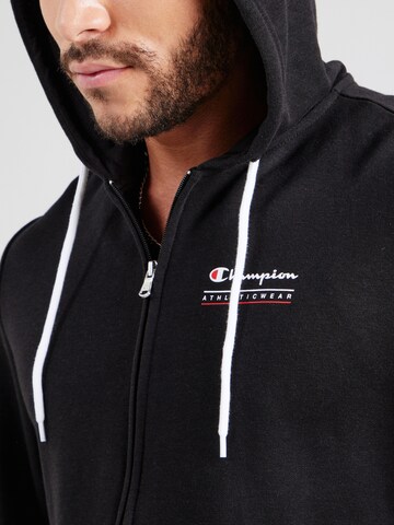 Giacca di felpa di Champion Authentic Athletic Apparel in nero