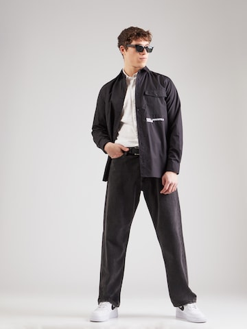 KARL LAGERFELD JEANS Regular Fit Hemd in Schwarz