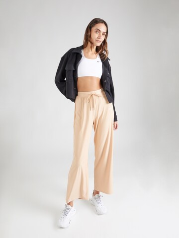 ROXY Wide Leg Urheiluhousut 'RISE & VIBE' värissä beige