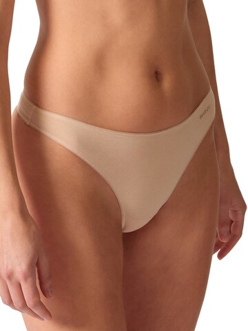 Skiny String '2er P String Advantage Cotton Stretch'‌‌‌‌‌‌‌‌ in Beige
