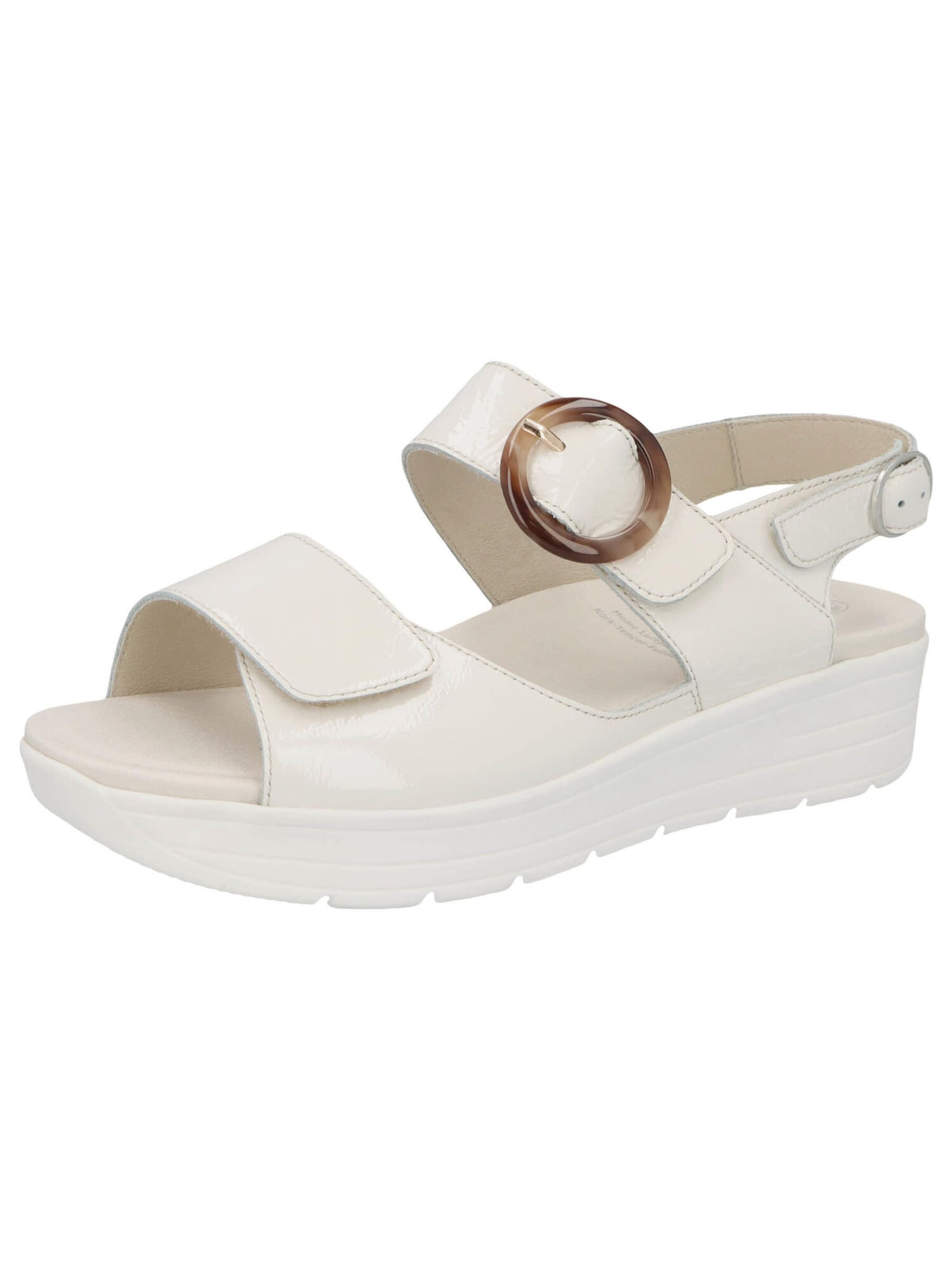 SOLIDUS Sandale 'Greta' in Beige: Vorderseite