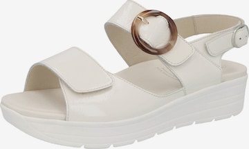 SOLIDUS Sandals 'Greta' in Beige: front