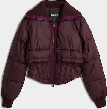DesigualZimska jakna 'Quilted' - crvena boja: prednji dio