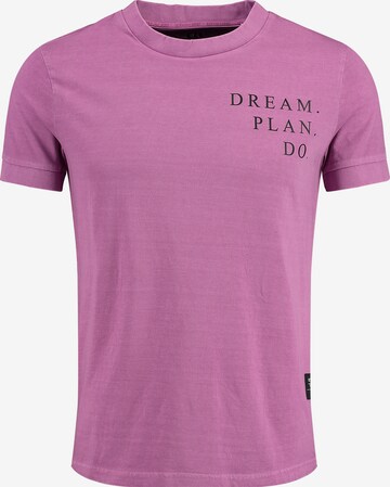 Key Largo Shirt 'MT PLAN' in Lila: voorkant