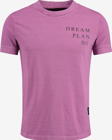 Key Largo T-Shirt 'MT PLAN' in Lila: predná strana