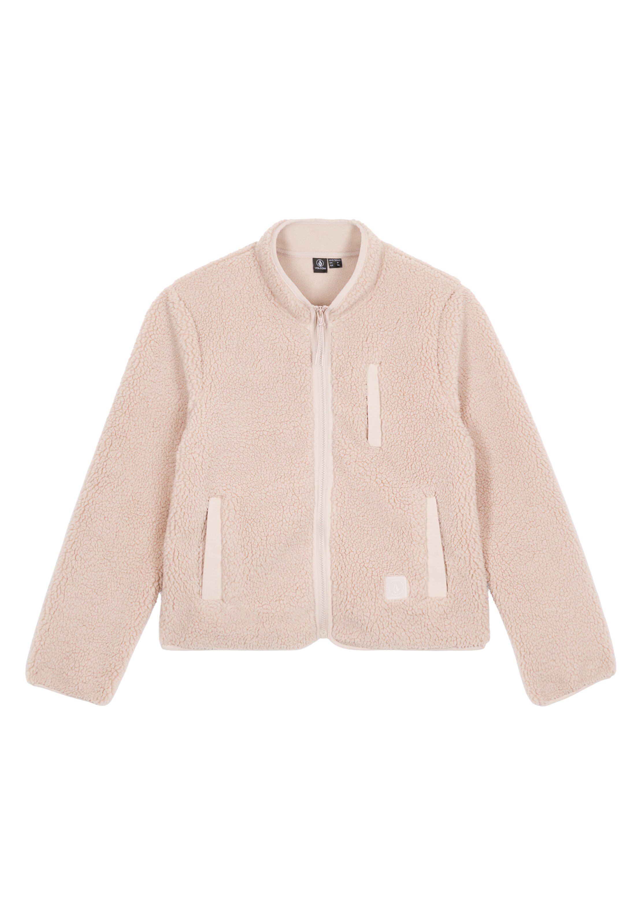 Veste en polaire 'WUZER FUZZAR' Volcom en beige : devant