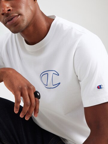 balta Champion Authentic Athletic Apparel Marškinėliai