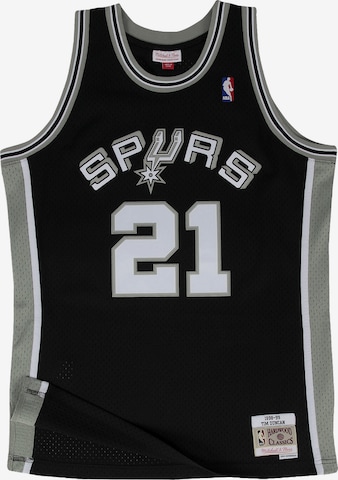 Mitchell & NessTehnička sportska majica - crna boja: prednji dio