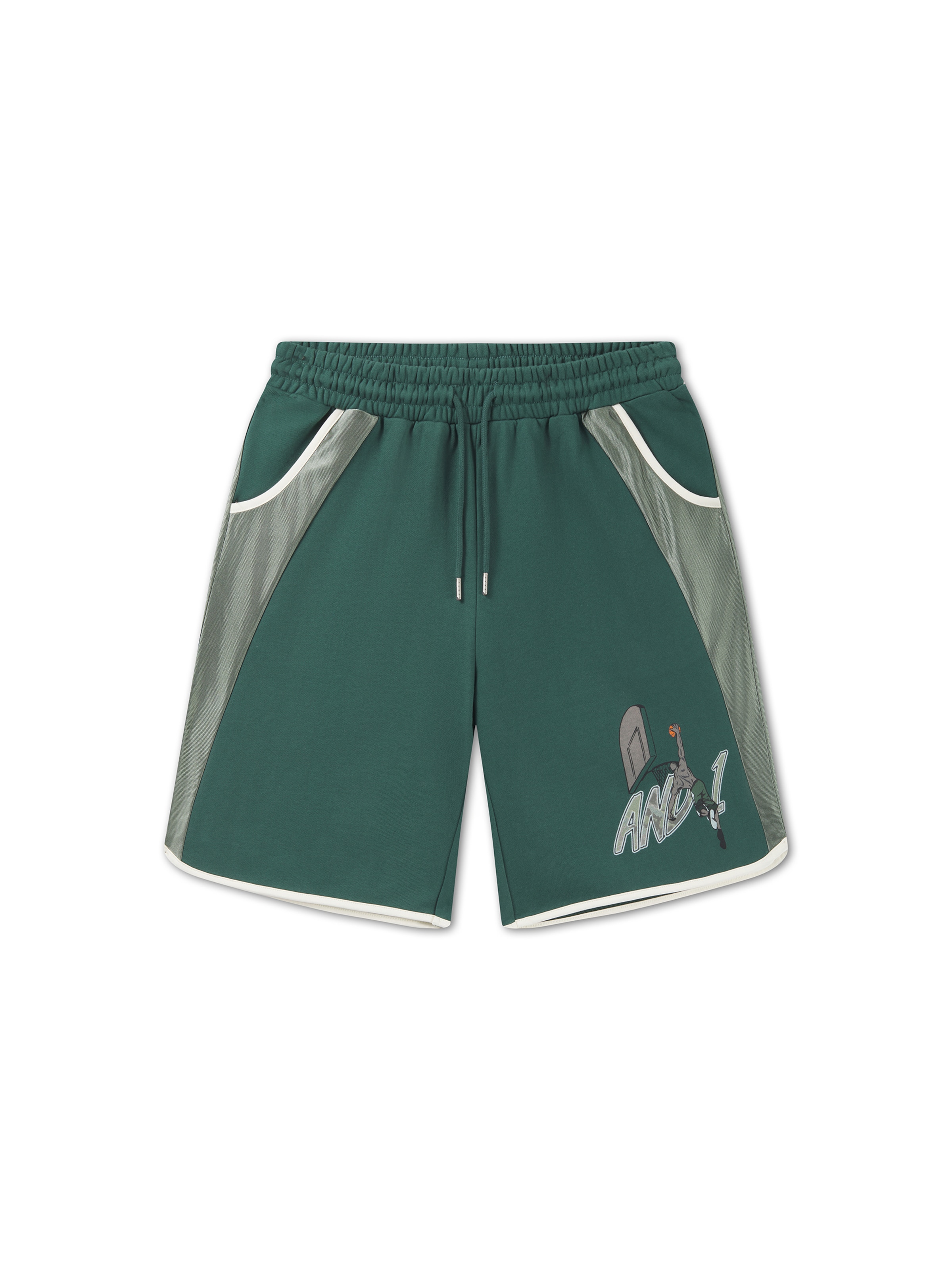 Loosefit Pantalon AND1 en vert : devant