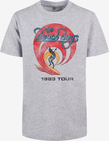 F4NT4STIC Shirt 'The Beach Boys- Surfer '83 Vintage' in Grijs: voorkant