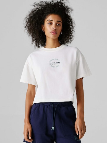 Maglietta 'W BULL' di Red Bull Racing x Pepe Jeans in bianco: frontale