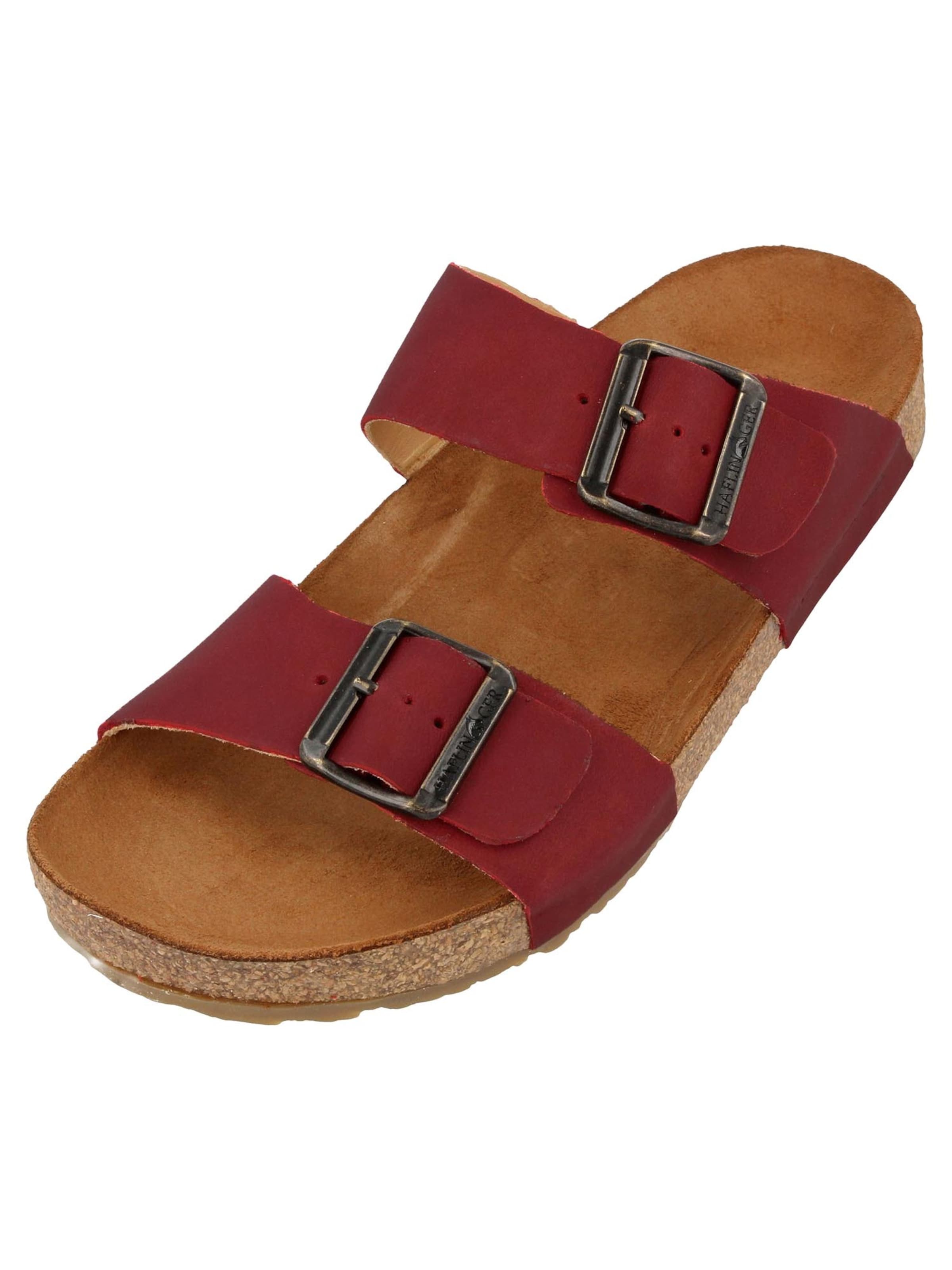 HAFLINGER Pantolette 'Bio Andrea' in Rot: Vorderseite