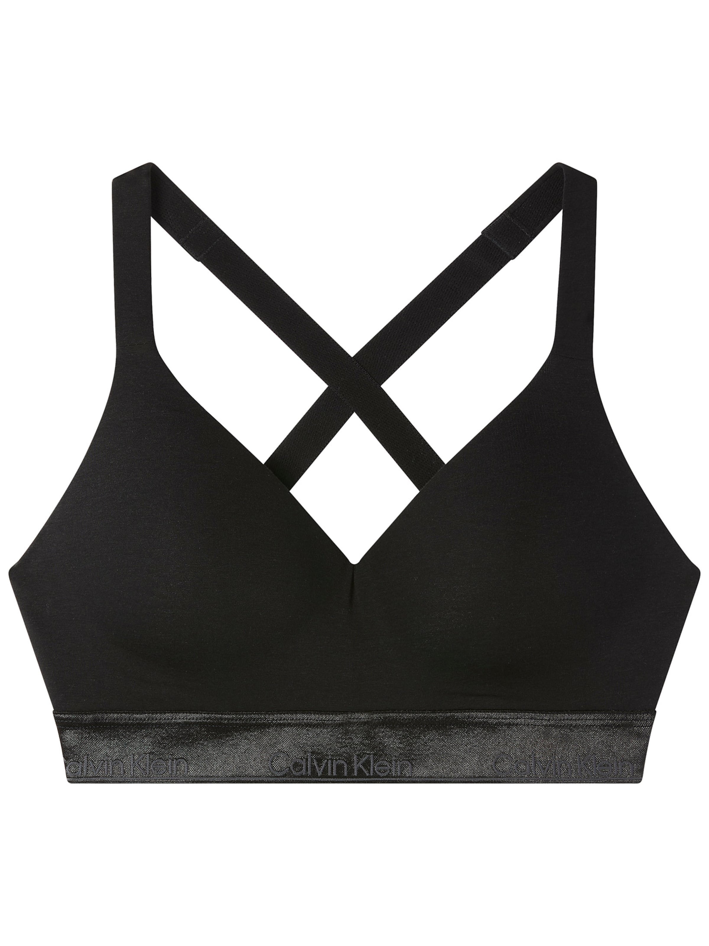 Calvin Klein Bustier BH in Zwart: voorkant